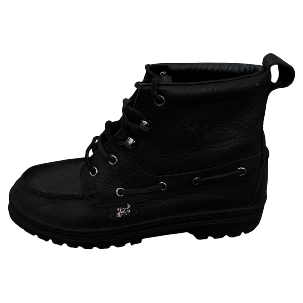❤️Justin’s chukka Black hiking boots women’s‎ SZ 6 1/2